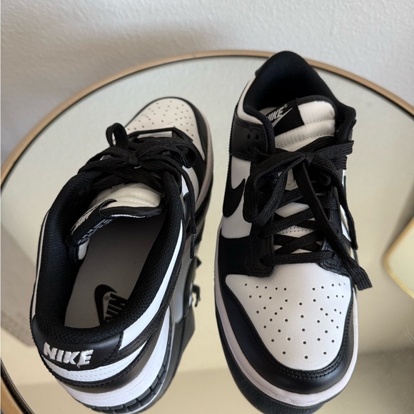 Women’s Nike Black and White Panda Dunk Sneakers - Picture 4 of 5
